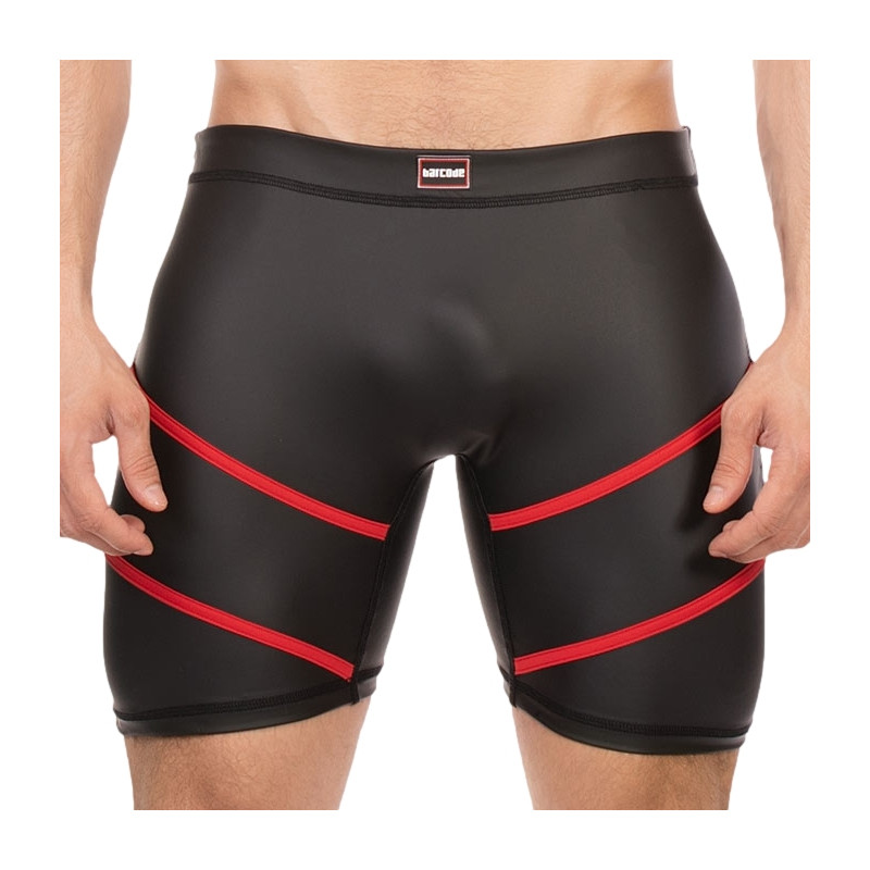 Barcode Berlin Short Nuru Noir-Rouge